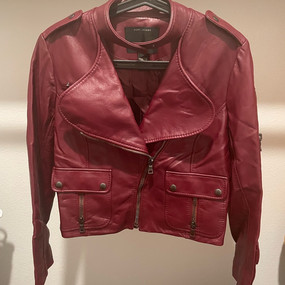 Marc Jacobs Women's Red Leather Jacket